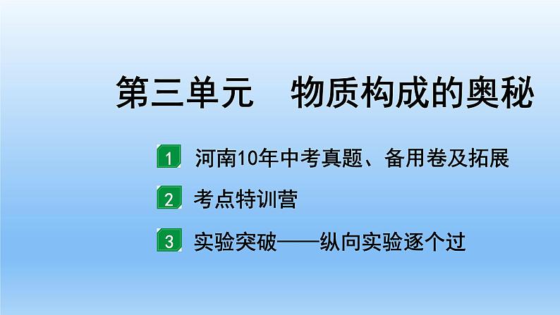 2022中考一轮单元复习  03.第三单元  物质构成的奥秘课件PPT第3页