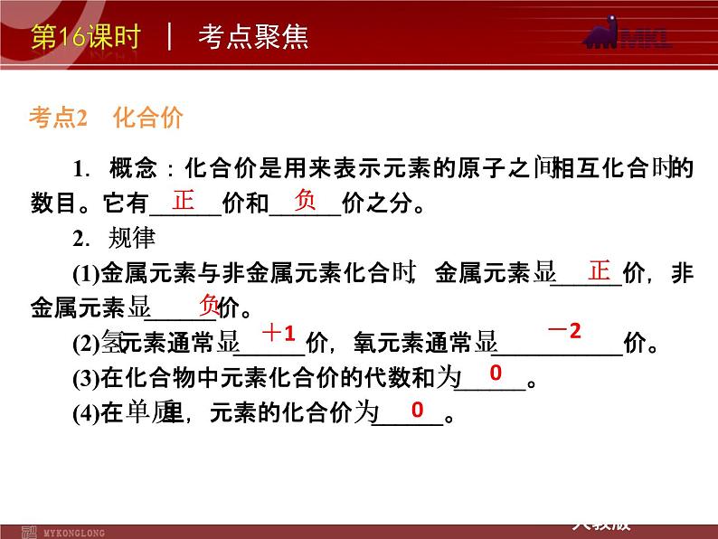 中考一轮复习化学精品课件第16课时物质组成的表示（21ppt)课件第7页