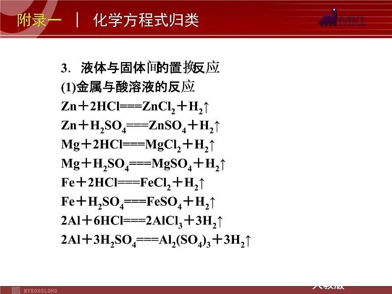 中考一轮复习化学精品课件第26课时化学必背知识点（28ppt)课件第8页