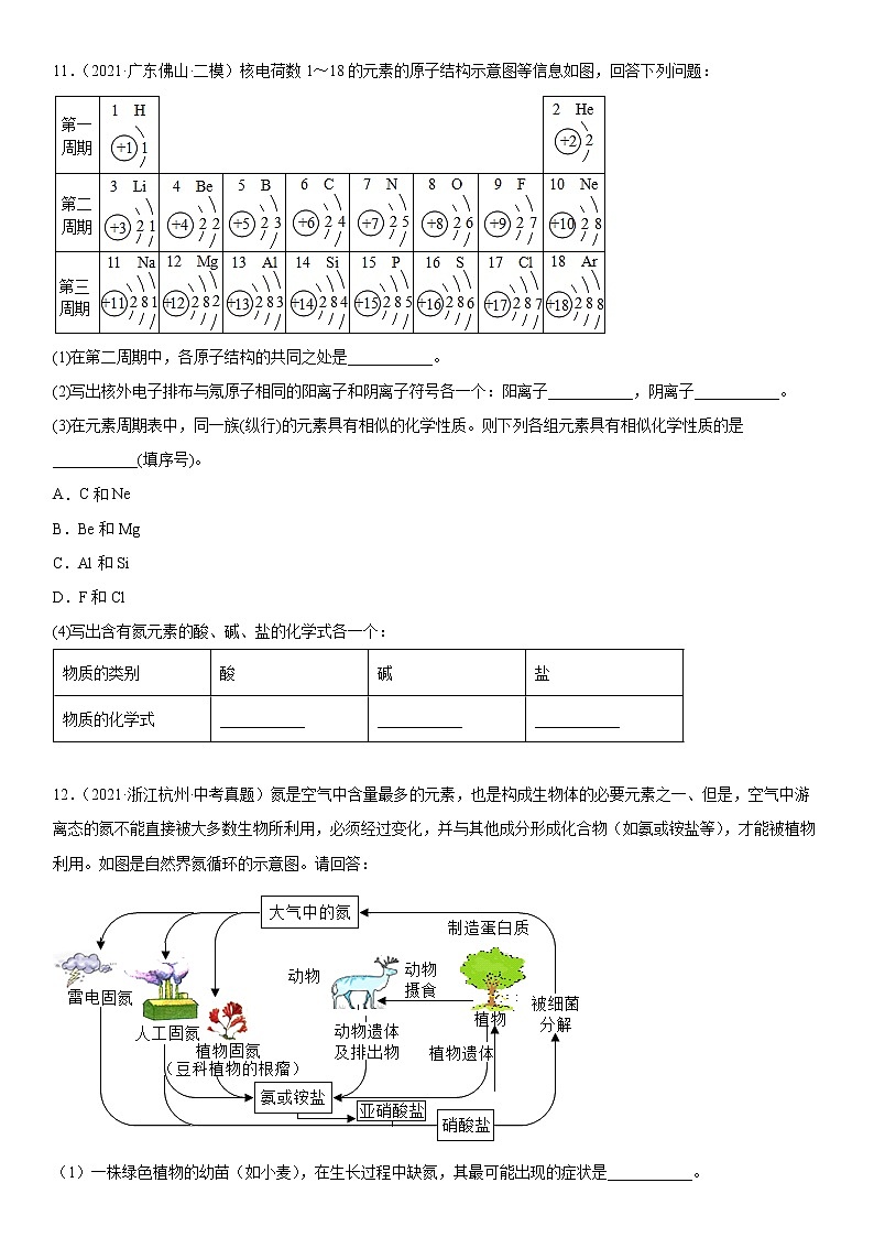 第八章常见的酸碱盐基础练习-2021-2022学年九年级化学科粤版（2012）下册（word版含答案）03