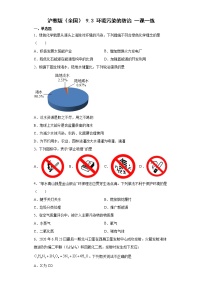 沪教版九年级下册第3节 环境污染的防治练习题