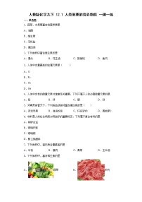 初中化学人教版九年级下册课题1 人类重要的营养物质一课一练