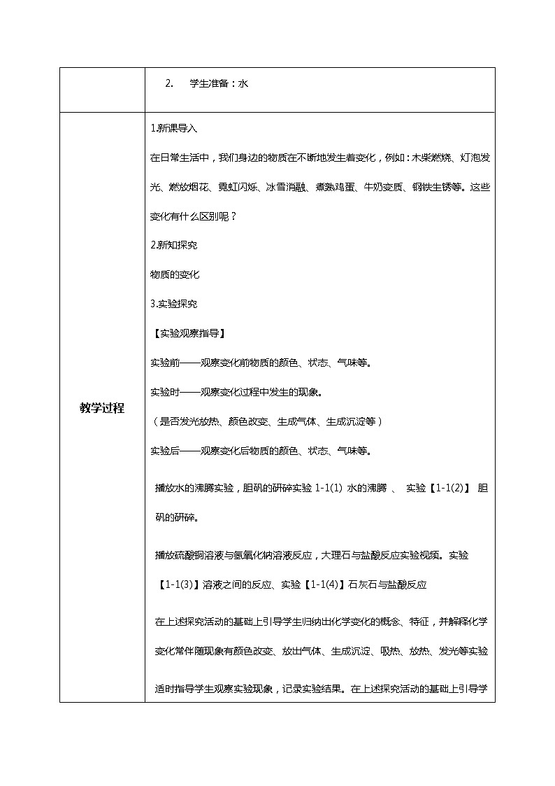 九上化学课题1《物质的变化和性质》第一课时课件PPT+教案+练习02