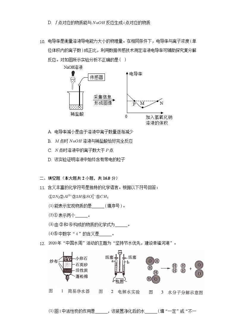 2022年福建省龙岩市连城县冠豸中学中考化学模拟试卷（一）（word版含答案）第3页