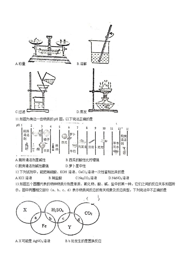2022年广东省江门市鹤山市中考一模化学试题（word版含答案）02