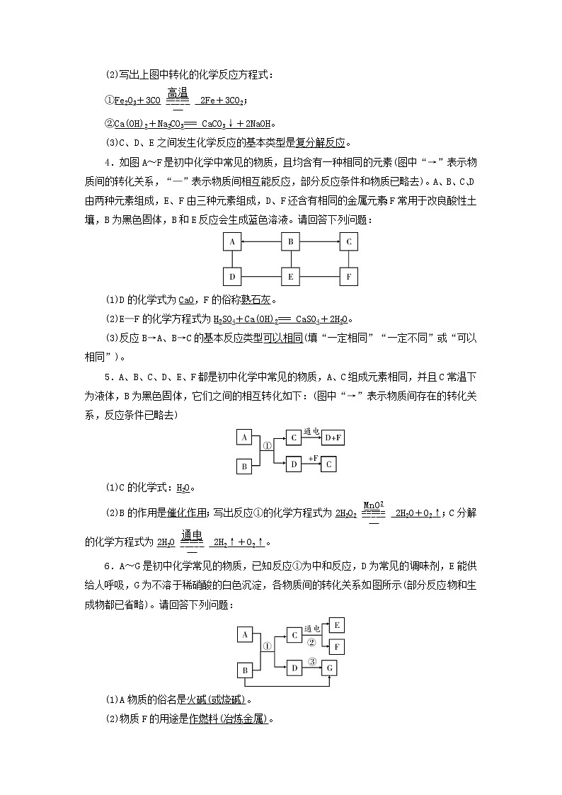 中考化学二轮专题综合强化专题4《物质的转化与推断》精炼卷（含答案）第2页