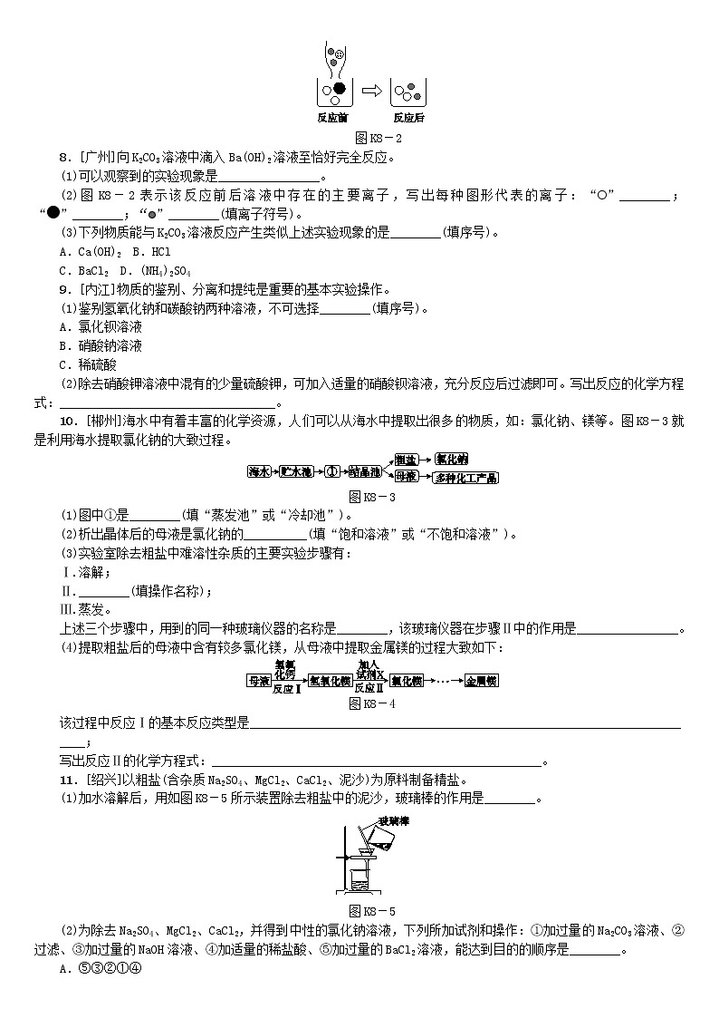 (通用版)中考化学一轮复习方案课时训练08《盐化肥》(含答案)第2页