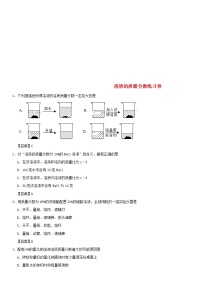 (通用版)中考化学一轮复习考点配套练习《溶质的质量分数》（含答案）