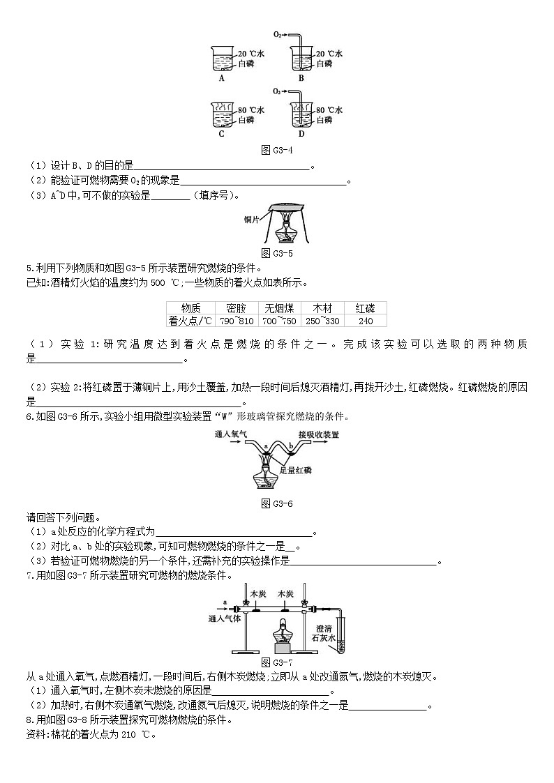 中考化学二轮专项复习专项03《燃烧条件的实验设计与改进》练习题（含答案）第2页