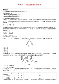 中考化学二轮专项复习专项06《金属活动性顺序及其应用》练习题（含答案）