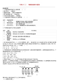 中考化学二轮专项复习专项12《物质的检验与鉴别》练习题（含答案）