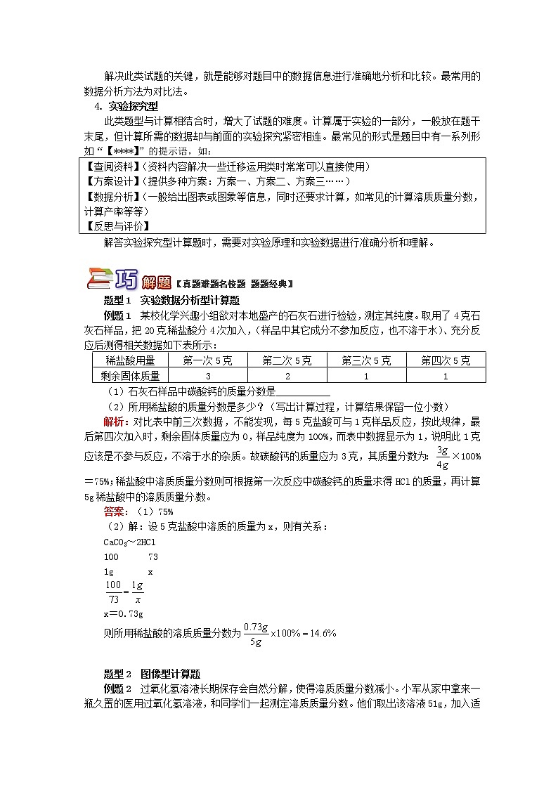 (通用版)中考化学二轮重难点易错点复习讲与练《溶液综合题型分类解析》(含详解)第2页