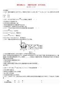 (通用版)中考化学一轮复习课时训练09《质量守恒定律化学方程式》(含答案)