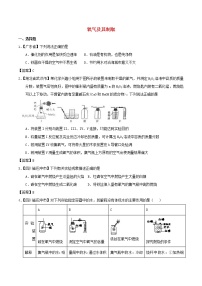 中考化学知识分类汇编练习卷： 氧气及其制取（含答案）