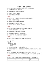 专题11 燃料及其利用-2021年中考化学真题分项汇编（第04期）