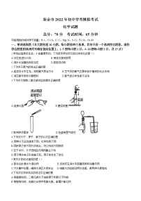 2022年江西省新余市中考一模化学试题（word版无答案）