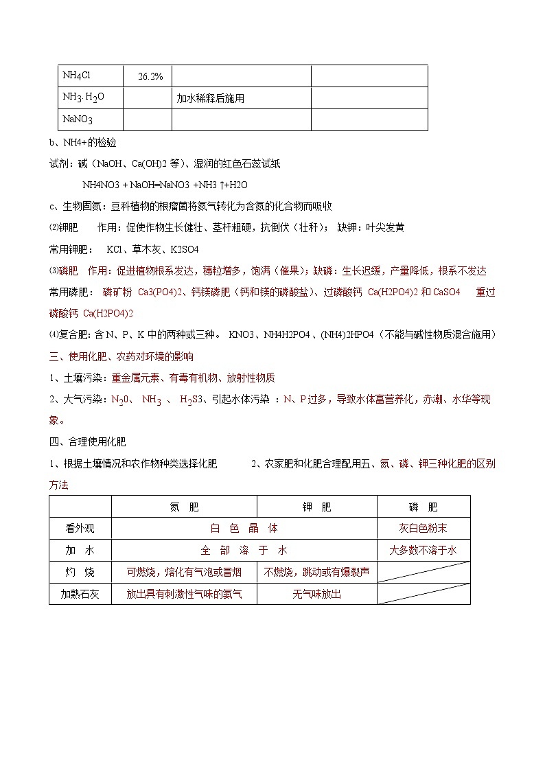 第11单元 盐  化肥-中考化学单元复习 知识点+练习（人教版）03