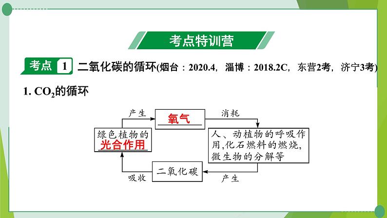 2022年中考化学第一轮系统复习第六讲燃烧与燃料课时2大自然中的二氧化碳课件PPT第2页