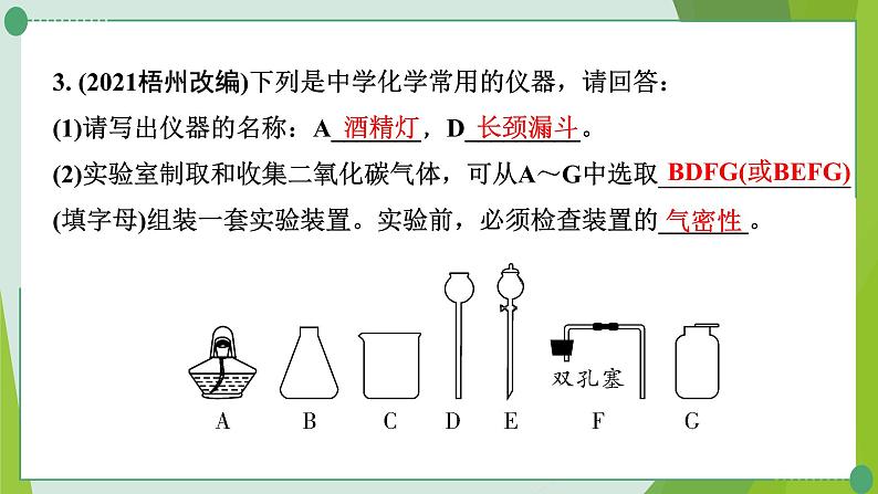 2022年中考化学一轮专题复习专题3　常见气体的制取课件PPT第6页