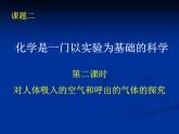 1.2.2对人体吸入的空气和呼出的气体的探究课件PPT