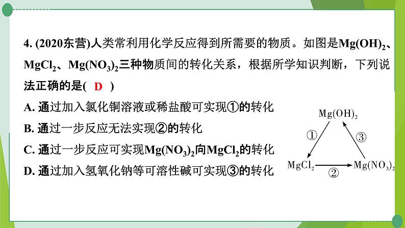 2022年中考化学一轮复习---专题8酸碱盐的转化课件PPT05