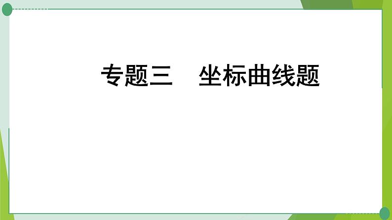 2022年中考化学第二轮复习专题三坐标曲线题课件PPT第1页