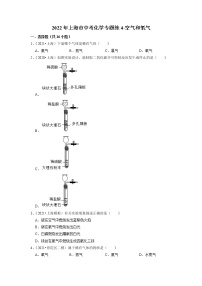 2022年上海市中考化学专题练-空气和氧气