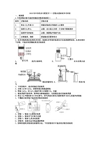 2022年中考化学专题复习——实验方案的设计与评价