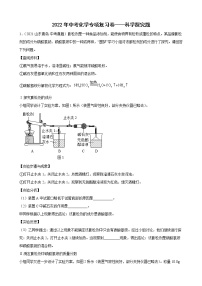 2022年中考化学二轮专项复习卷——科学探究题