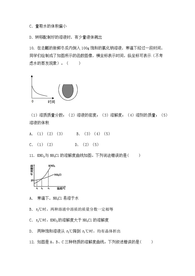 2022年中考化学专题复习+---溶液第3页