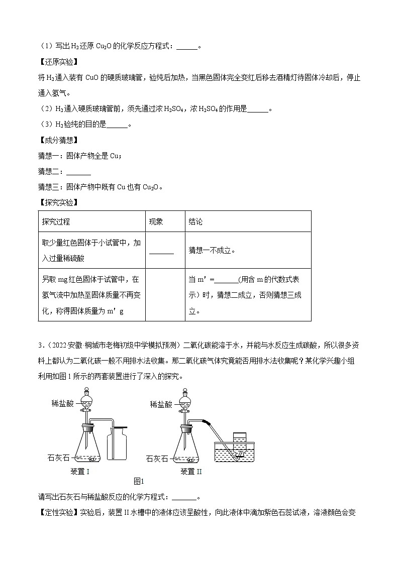 2022年中考化学二轮专题卷——科学探究题第2页
