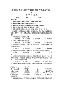 2022年广东省潮州市潮安区江东镇初级中学中考一模化学试题