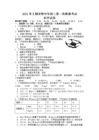 湖南省祁东县育贤中学2021-2022学年九年级下学期第一次模拟考试化学试题