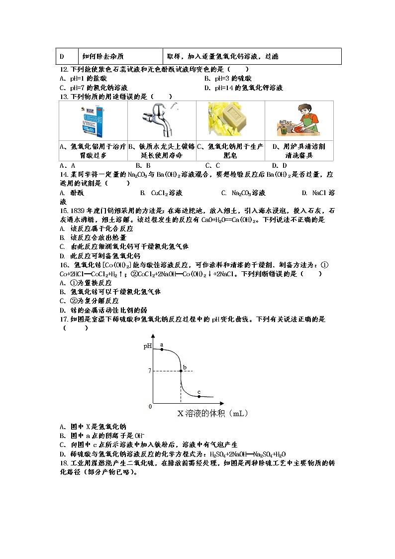 2022年中考化学专题复习——常见的碱及性质第2页