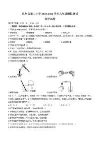 2022年甘肃省酒泉市瓜州县第二中学九年级中考模拟化学试题(word版无答案)