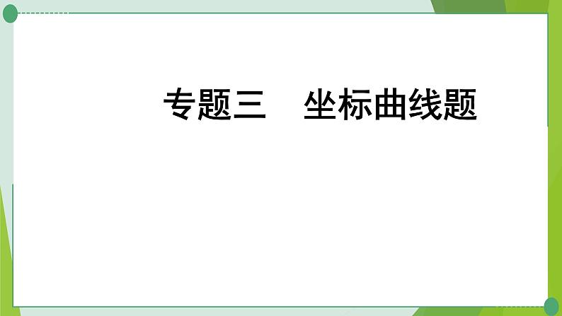 2022年中考化学二轮复习专题三坐标曲线题课件PPT第1页