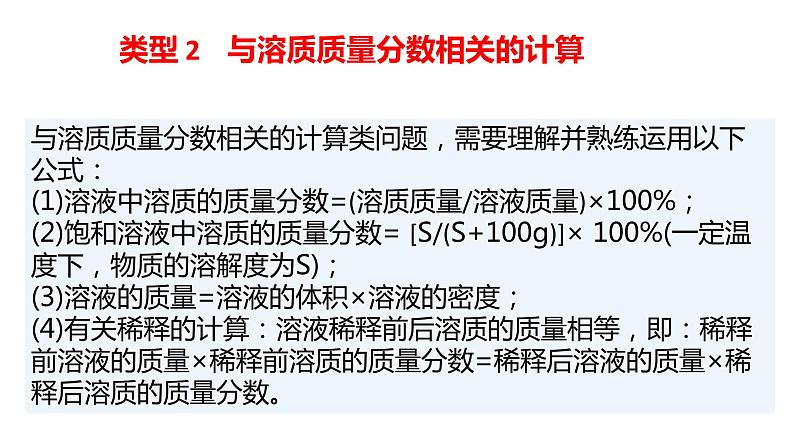 2022年中考化学二轮题型突破课件化学计算题第6页