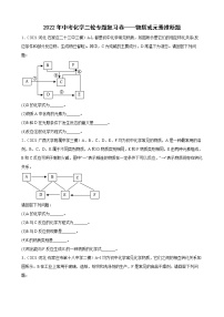 2022年中考化学二轮专题复习卷——物质或元素推断题