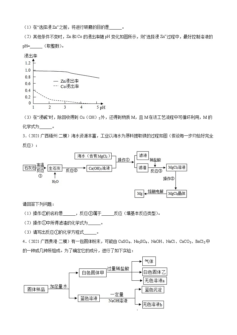 2022年中考化学二轮专题复习卷——流程题第2页