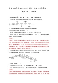 2022年中考化学一轮复习必练真题 专题30工业流程