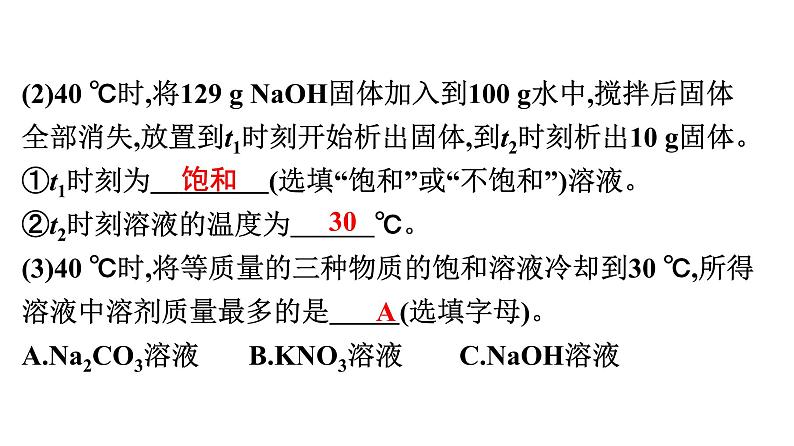 2022年中考化学专题复习---突破重点专题1溶解度及溶解度曲线课件PPT第4页