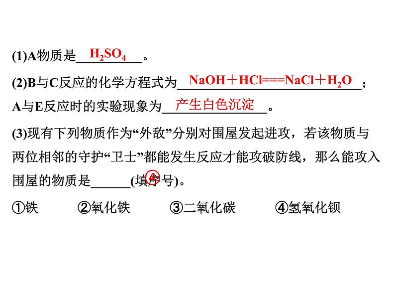 2022年中考化学考点过关---物质的转化与推断课件PPT06