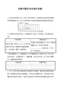 2022年中考化学专题练习---实验与探究(自主设计实验)