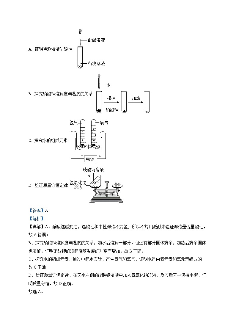 精品解析：2021年山东省枣庄市台儿庄区二调化学试题（解析版+原卷板）02