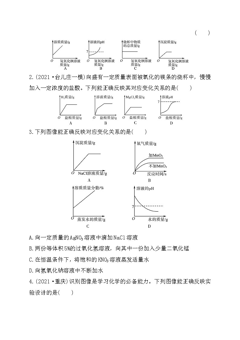 2022年河北省中考化学基础堂堂清练习---坐标图像题第3页