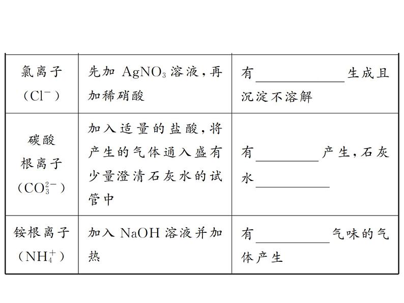 2022年中考化学考点过关----物质的检验与鉴别、除杂与分离课件PPT07