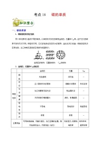 【专项练习】2021年中考化学分类汇编 考点18 碳的单质