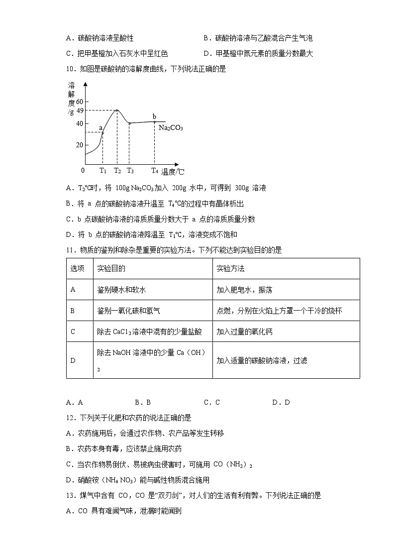 2022年广东省佛山市禅城区中考一模化学试题(word版含答案)02