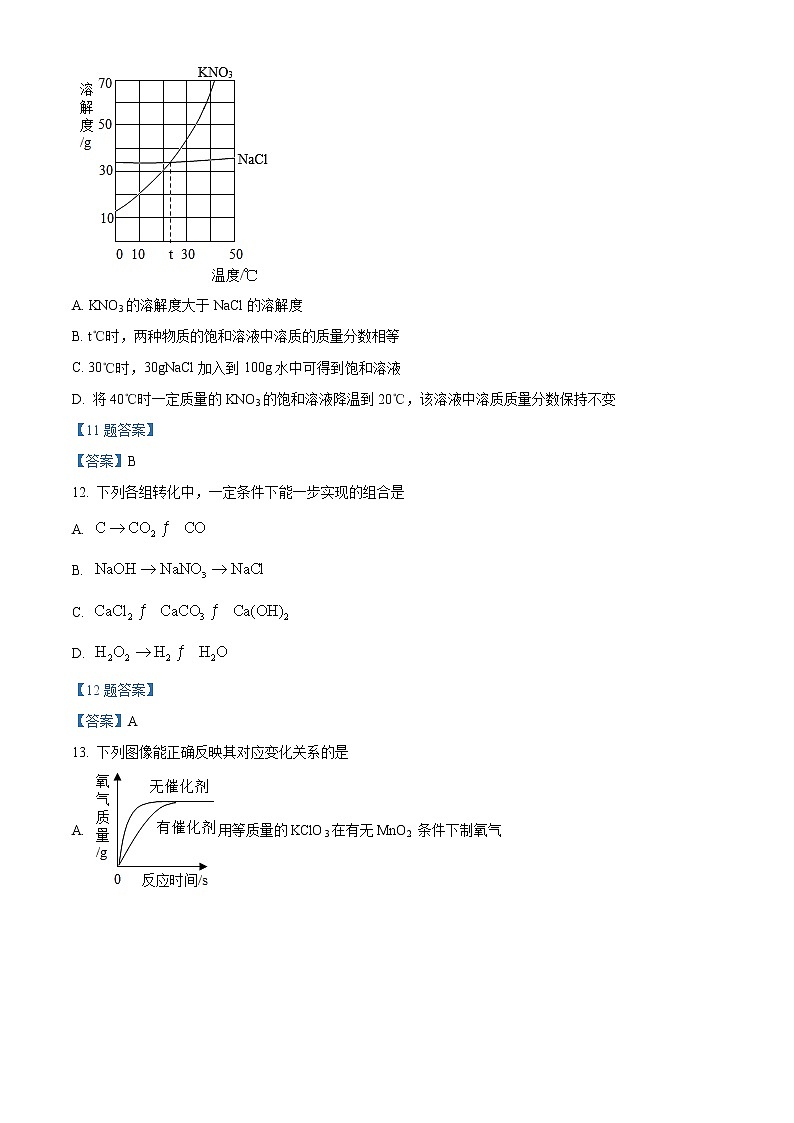 河南省三甲名校2021-2022学年九年级下学期原创押题试卷（四）化学试题（解析版）第3页