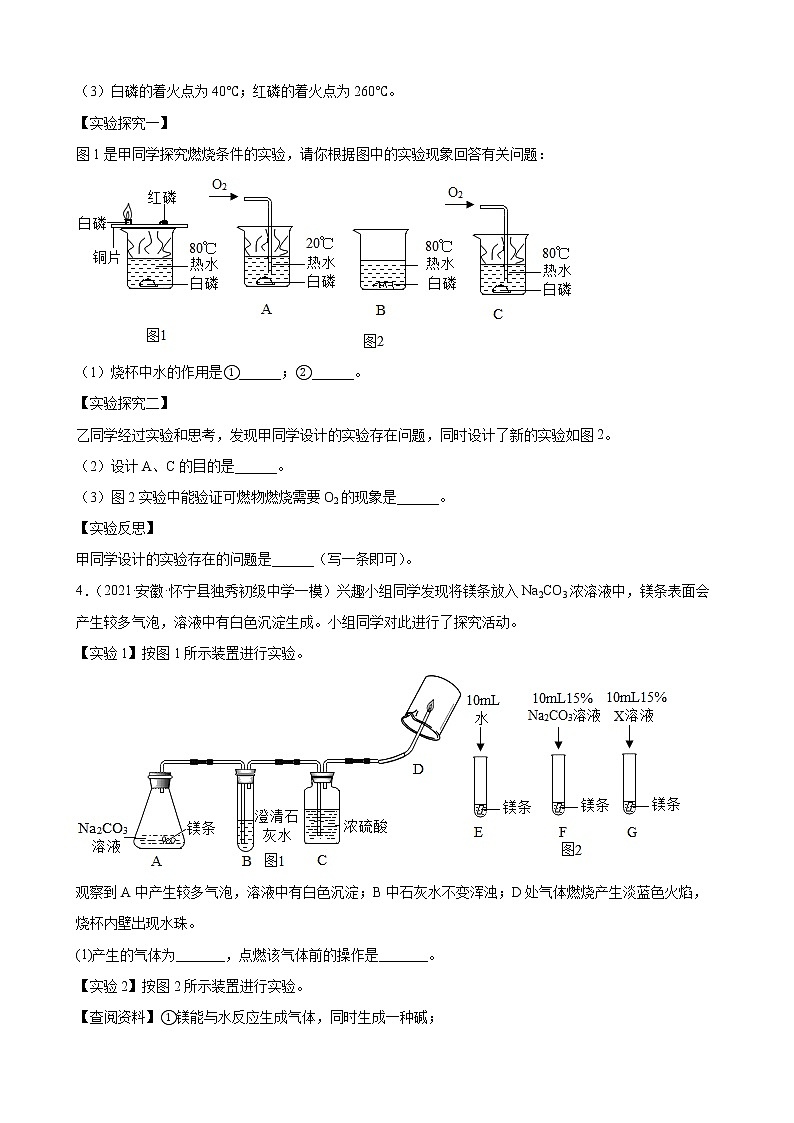2022年中考化学二轮专题复习——科学探究题第3页